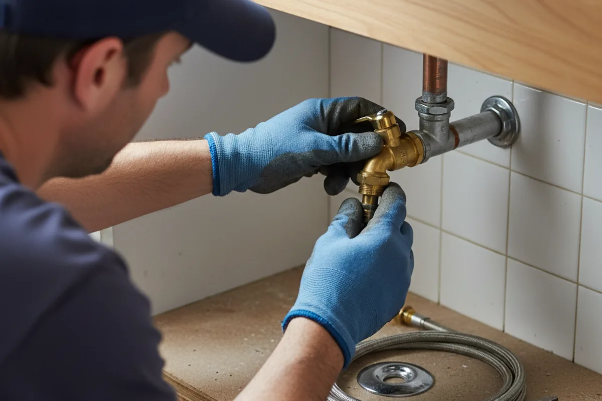 Shutoff valve and fitting work during Emergency Plumbing in Montpelier